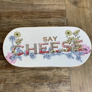 NEW Anthropologie “say cheese”  cheese and appetizer board